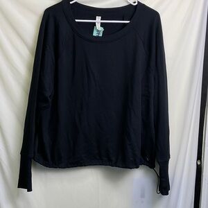 Gigi Cropped Cinched Modal Fleece Sweatshirt